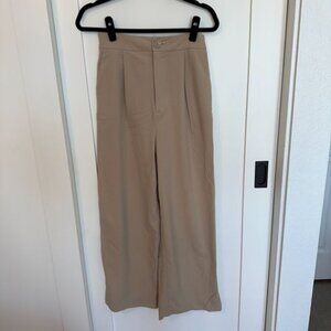Asos Beige Stradivarius Petite Wide Leg Pant